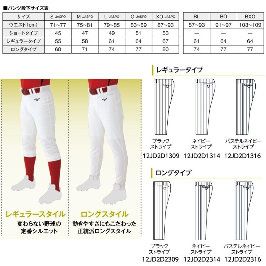 MIZUNO（ミズノ） 野球ユニフォームパンツ ピンストライプ