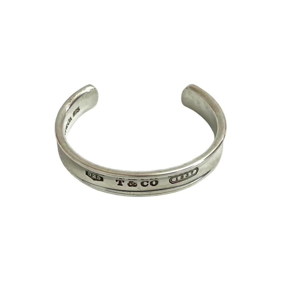 TIFFANY&Co.（ティファニー） 極 美品 箱付 1837 ナローバングル ロゴ