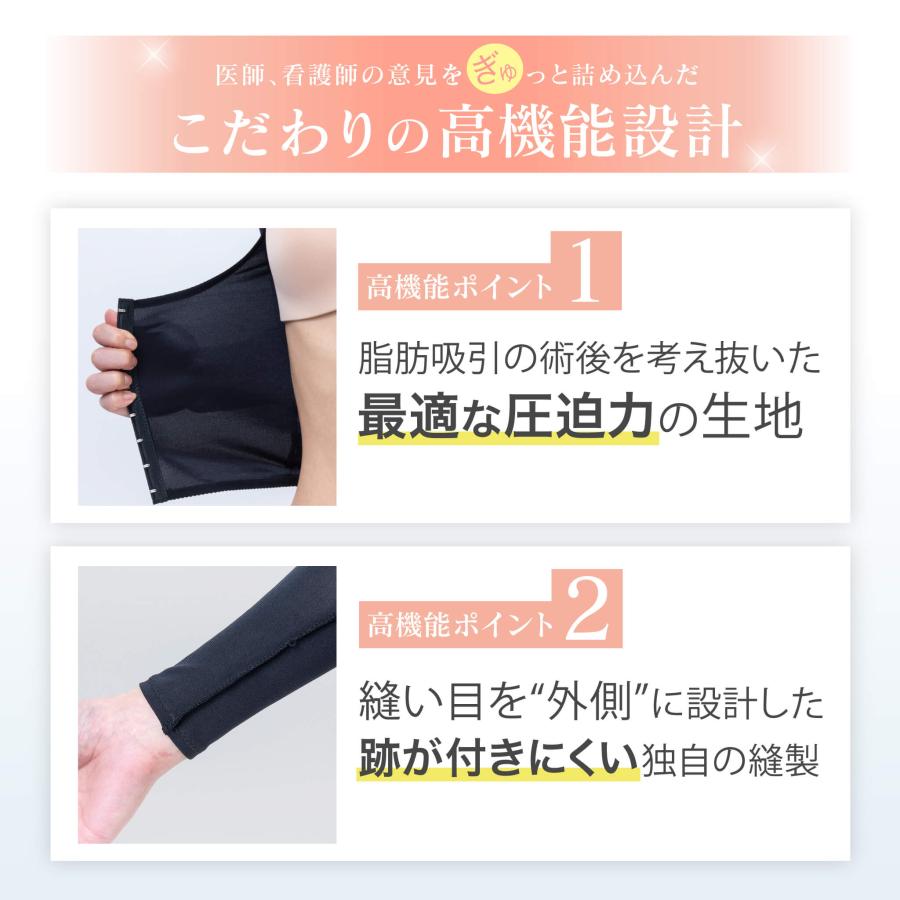二の腕・背中・お腹圧迫ボレロ 脂肪吸引専用圧迫着リポサポ : 脂肪吸引