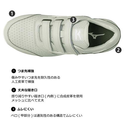 オールマイティ 安全靴 ミズノ 新作 MIZUNO ALMIGHTY LS2 22L マジック