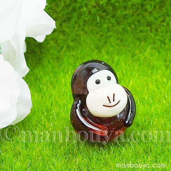 動物園 おみやげ ゴリラ グッズ ガラス細工 ミニチュア 置物 フォー