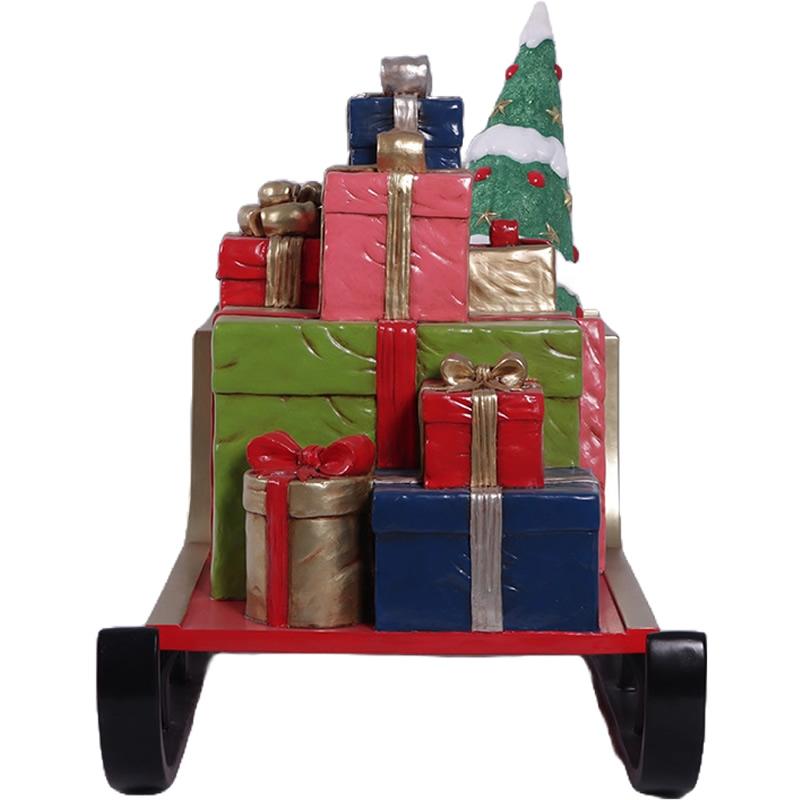 プレゼントいっぱいのソリ 大きい 大型 オブジェ サンタクロース