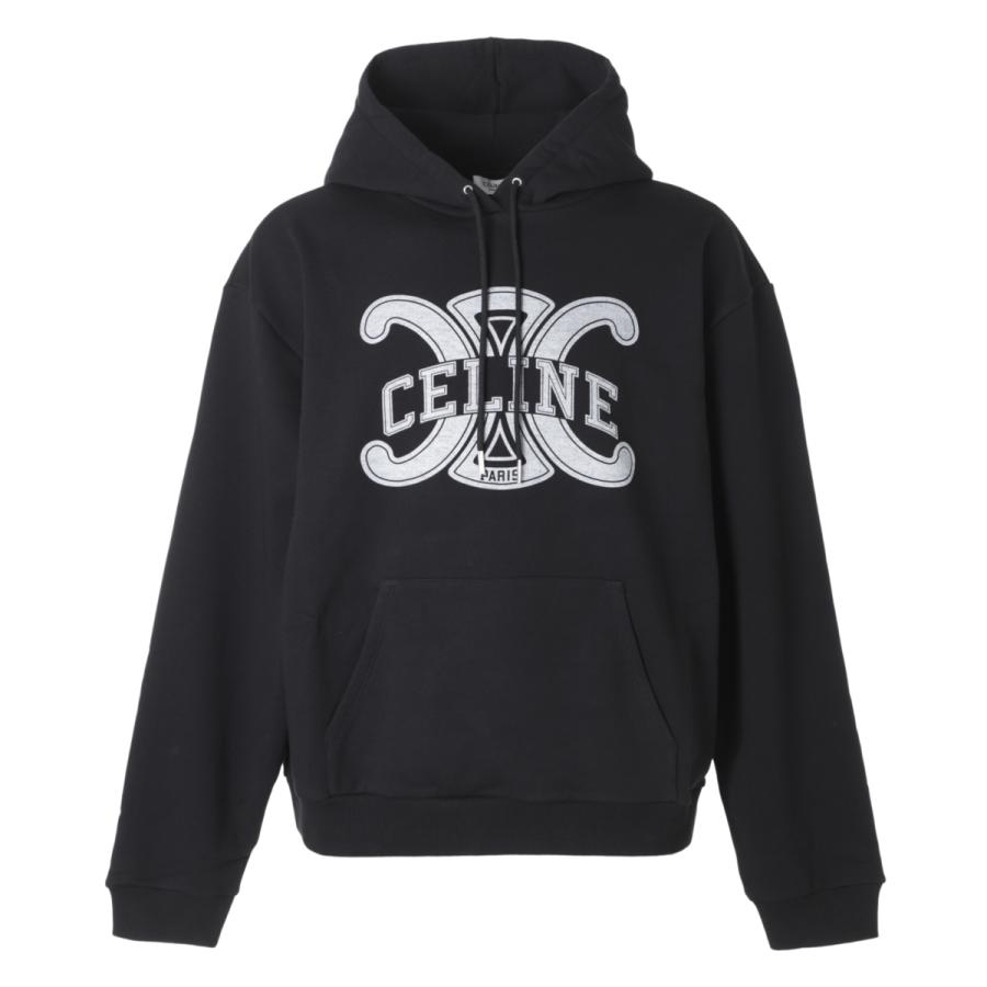 CELINE（セリーヌ） パーカ LOOSE HOODIE フーディ ブラック メンズ