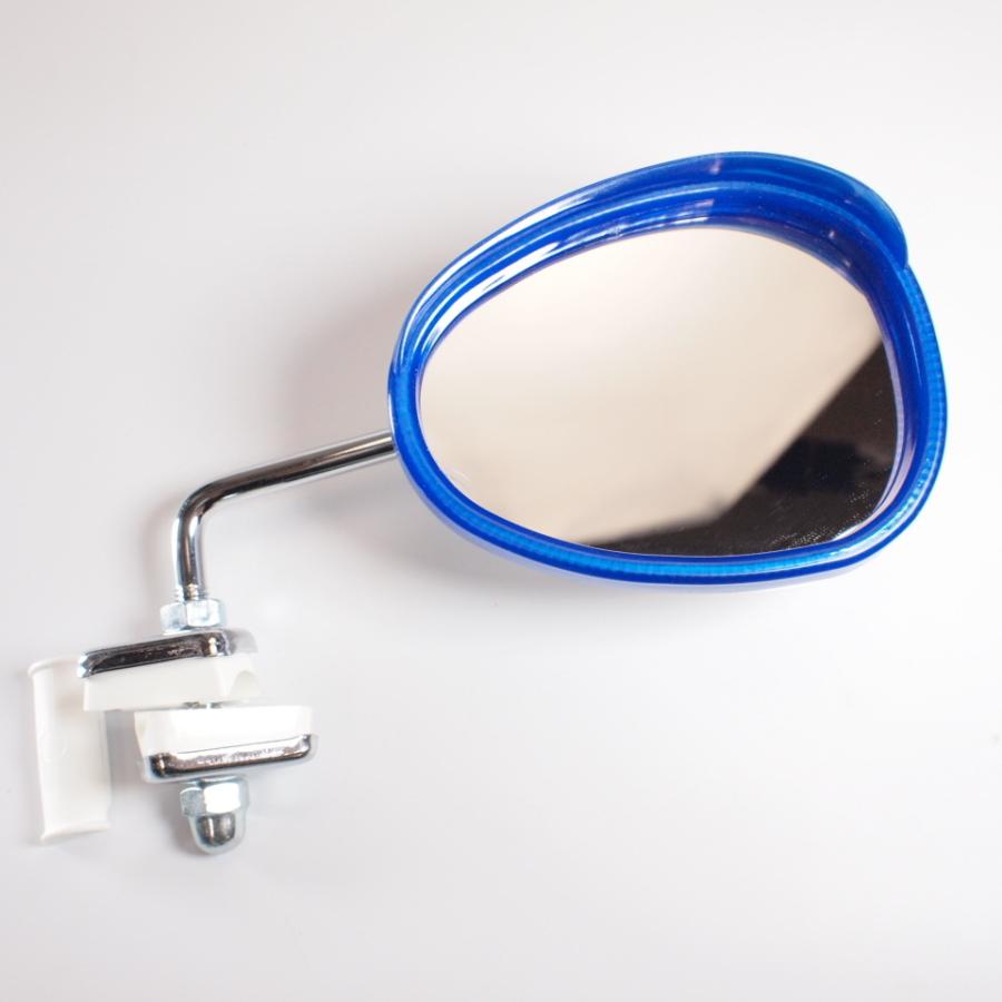 bumm クリップオン カウルミラー 右 シェルミラー 青 VESPA ベスパ