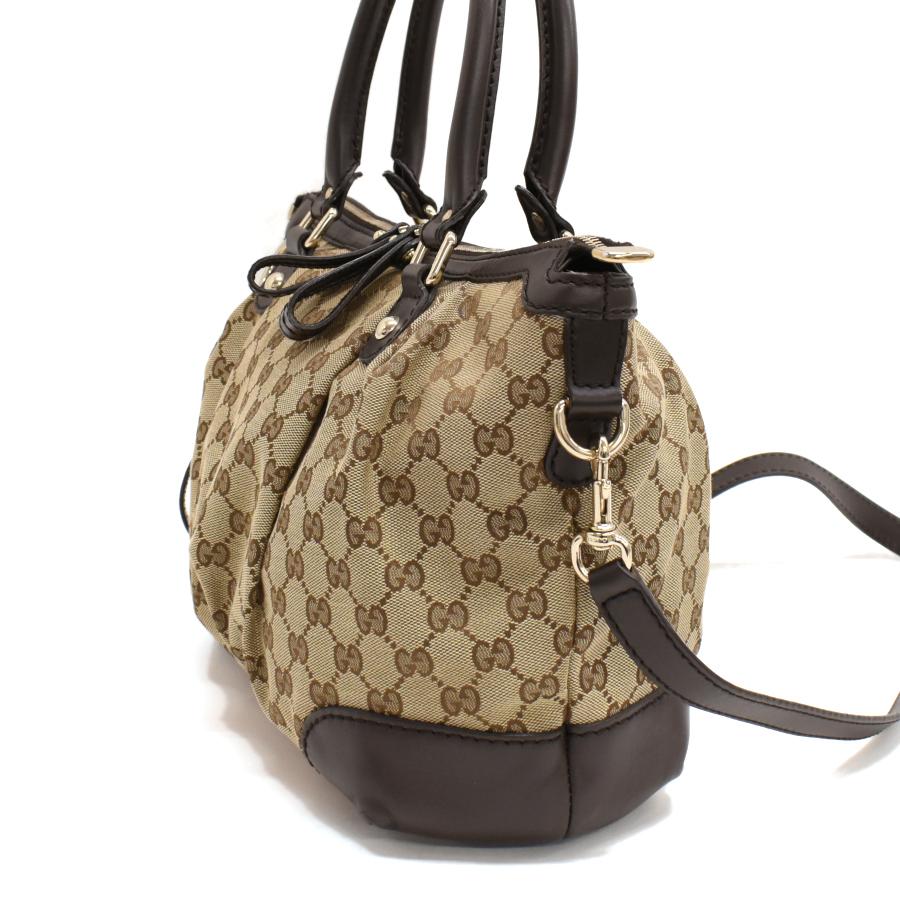 GGキャンバス グッチ スーキー 2way ハンドバッグ 247902 レザー