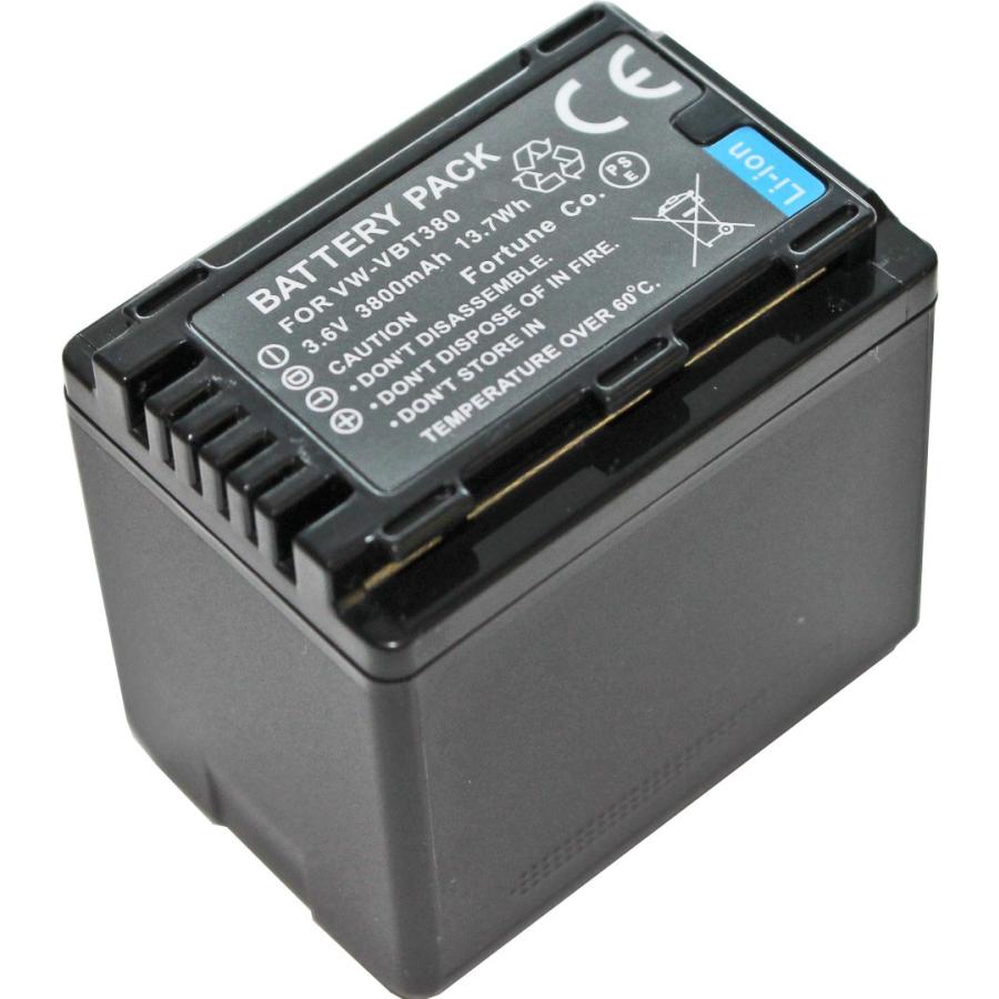 TKG』 VW-VBT380-K / VW-VQT380-K パナソニック互換バッテリー HC