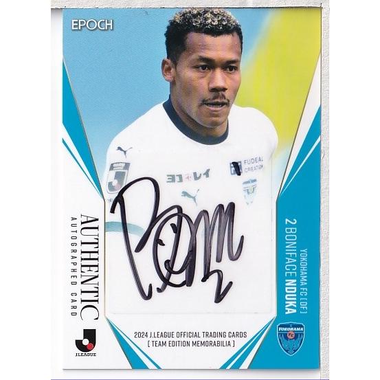 24J TE 横浜FC ンドカ ボニフェイス 直筆サインカード 50枚限定