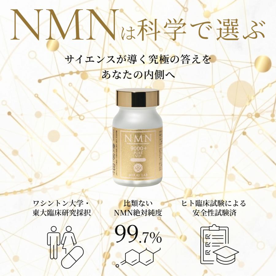 MIRAI LAB ミライラボ NMN サプリメント 日本製 9000 β型NMN 国産 高