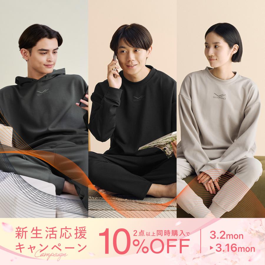 ○SIXPAD トップス単品 リカバリーウェア クルーネック○ シックス