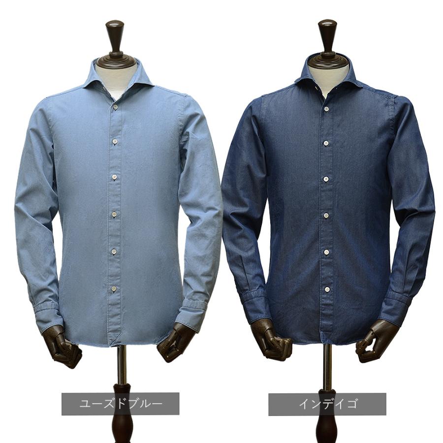 Finamore（フィナモレ） 通年 SERGIO コットン デニムシャツ BALI 国内