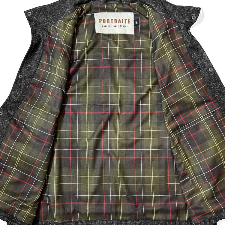s20】【ポートレイト/PORTRAITE】Over Vest #Charcoal Tweed[005-EQ