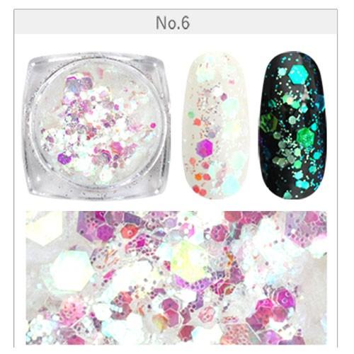 ホログラム ラメ ミックスホログラム ジェルネイル アート ネイル