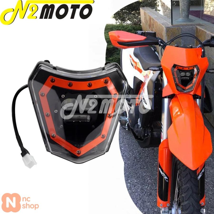 並行輸入品】 バイクモトクロス LED ヘッドライトヘッドライトランプ