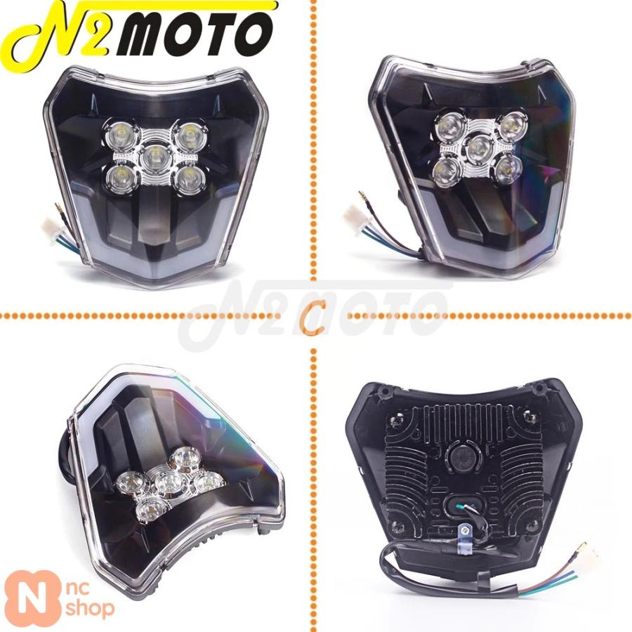 並行輸入品】 バイクモトクロス LED ヘッドライトヘッドライトランプ
