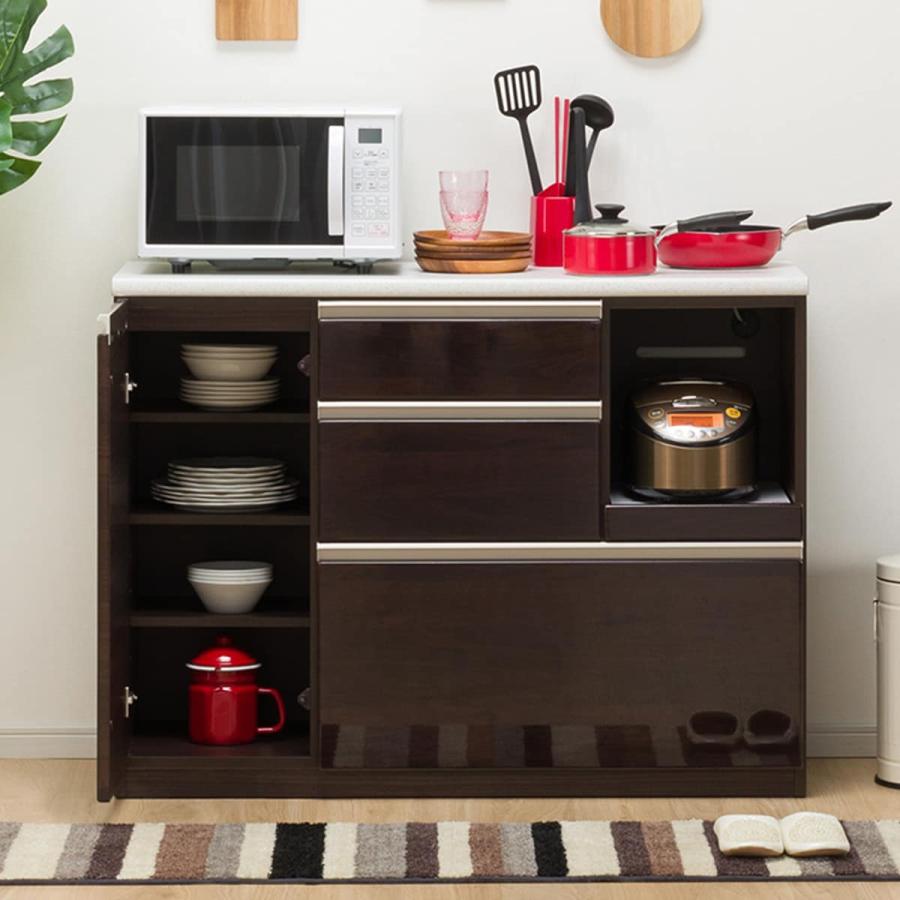 ニトリ（NITORI） カウンター(アルミナ2 120CT DBR) ニトリ期間限定：4