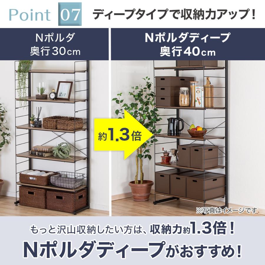 ニトリ（NITORI） 幅80cmセット 突っ張り壁面収納Nポルダ上段追加