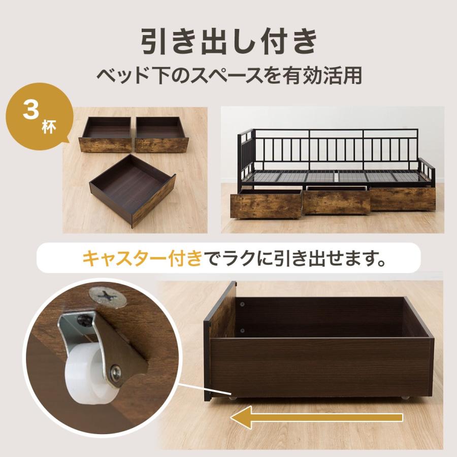ニトリ（NITORI） ベッド シングル カウチベッド すのこ メッシュ床板