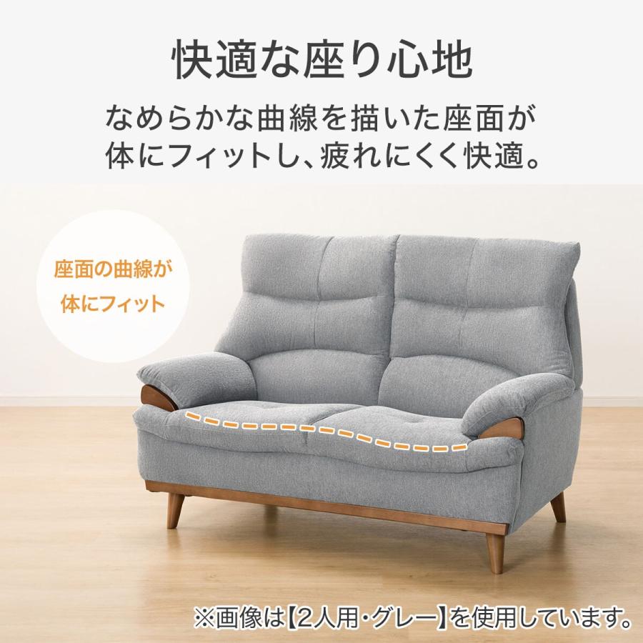 ニトリ（NITORI） 布張り2人掛けソファ(PD02-2 DBR) : ニトリ Yahoo!店