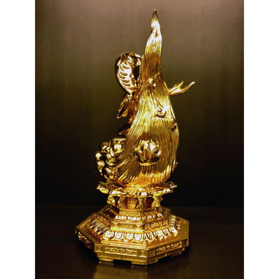 脇士 観音菩薩+勢至菩薩【金箔金泥仕上】品番W-8（阿弥陀如来 5寸 金箔