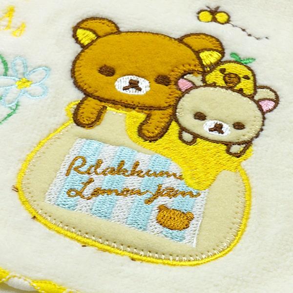 リラックマ ミニタオルハンカチ ハンドタオル 3枚 セット 刺繍入り