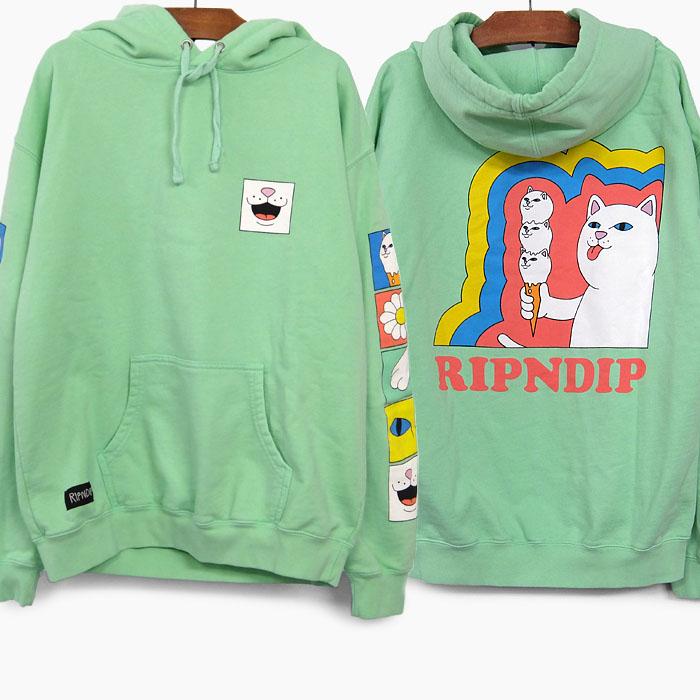 RIPNDIP（リップンディップ） パーカー LICK ME HOODIE MINT メンズ