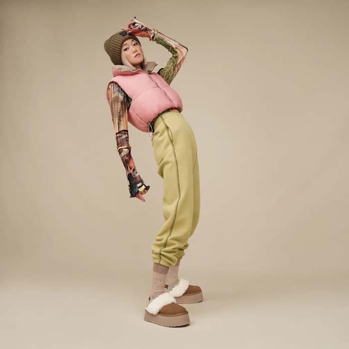 UGG（アグ） 毎日発送 レディース ファンケット ファー サンダル 厚底