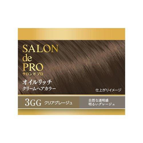 サロンドプロ オイルリッチクリームヘアカラー 白髪用 クリア