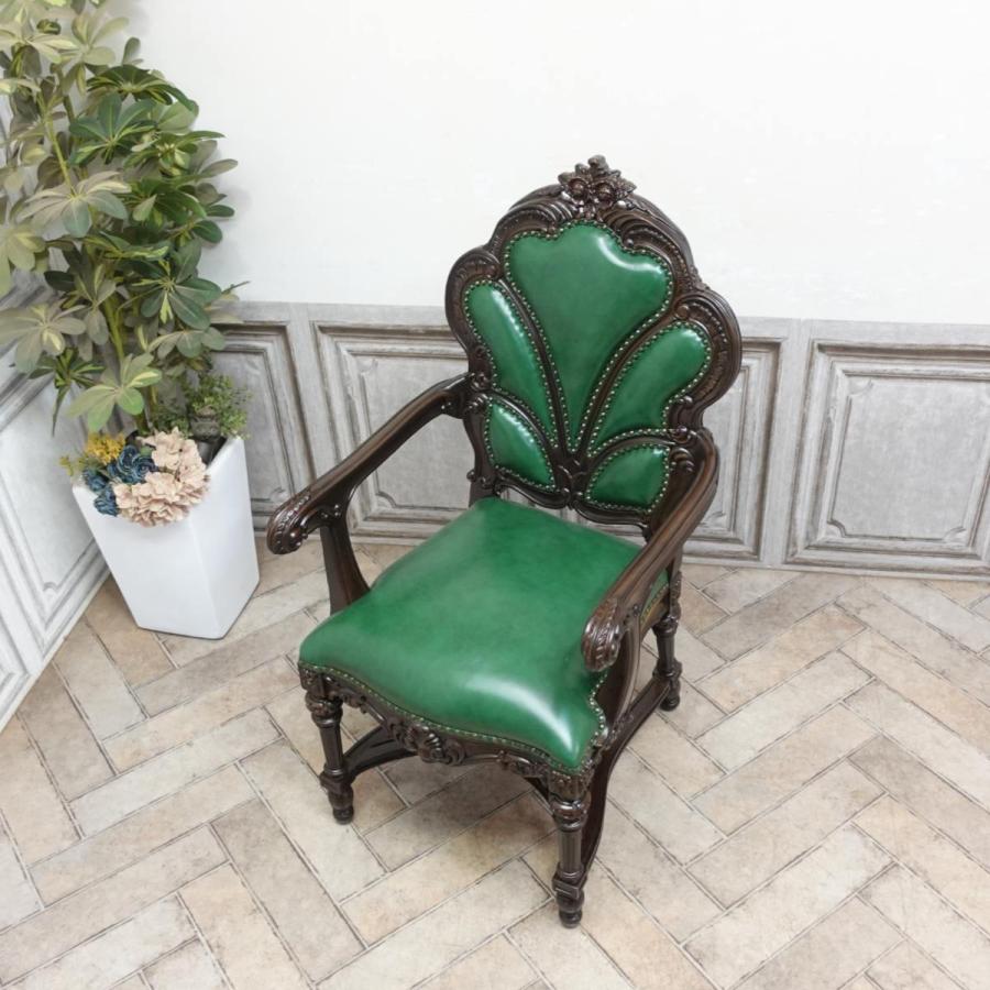 アームチェア 1人掛ソファ アンティーク ロココ調家具 バロック 王宮