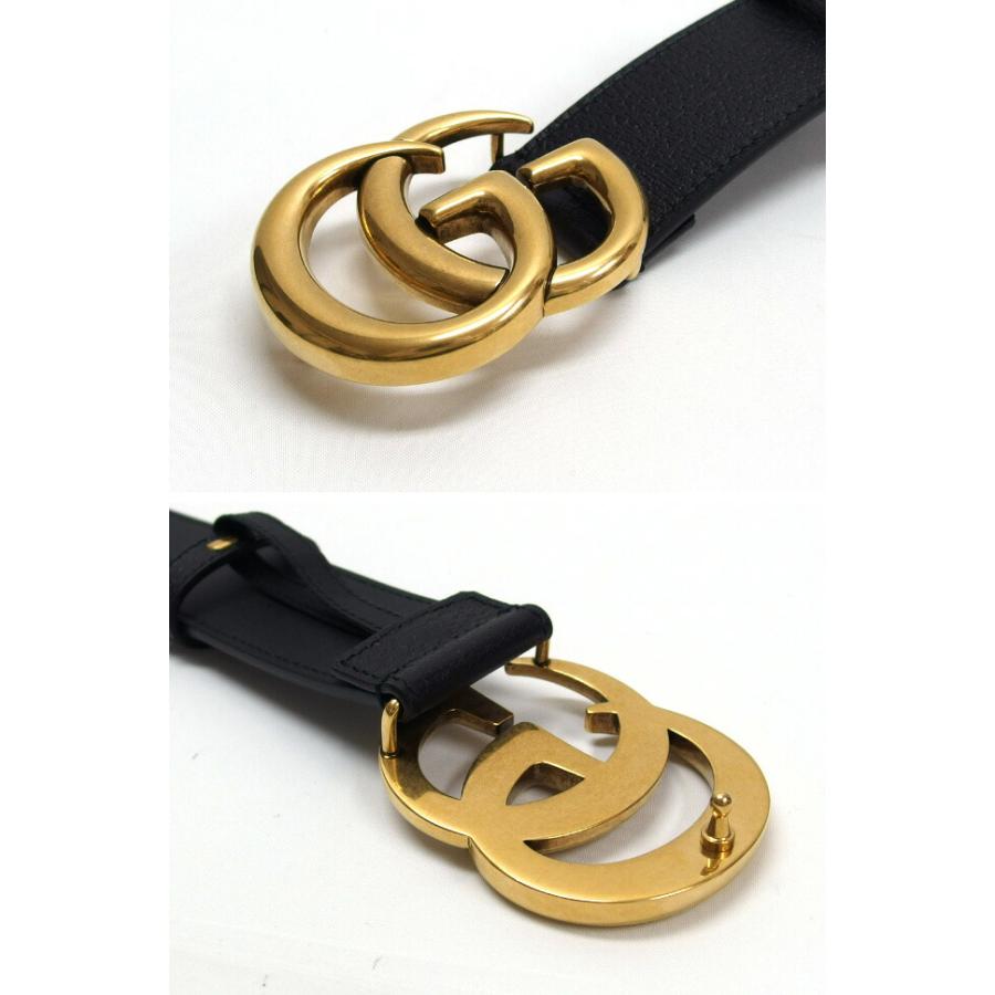 グッチxアディダス コラボ GGマーモント トレフォイルロゴ ベルト 黒