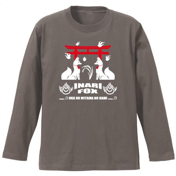 お稲荷さま 長袖Tシャツ SAKAKI 狐 神社 鳥居 神道 : SAKAKI Yahoo