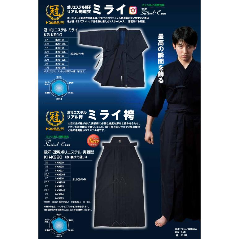 お得な2点セット】松勘工業 ミライ 剣道衣・袴セット : サンエイ武道具