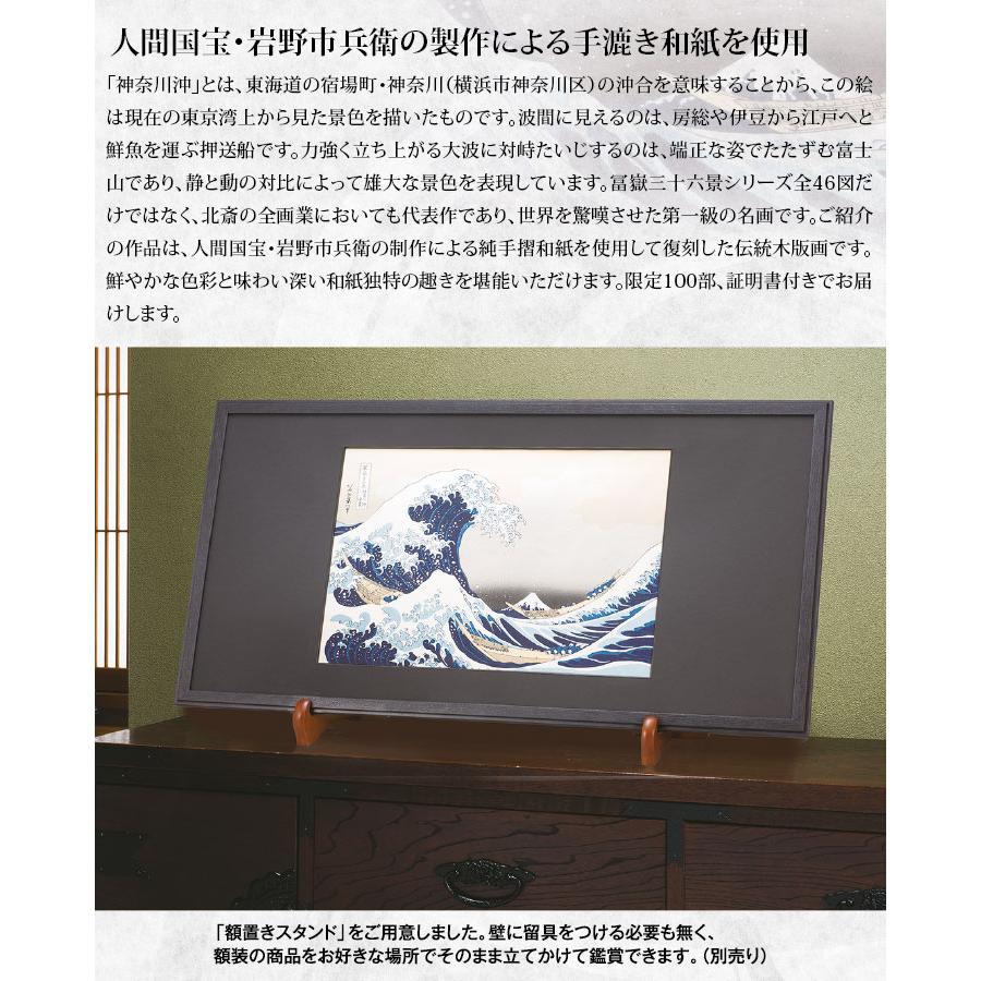 NK-1028 葛飾北斎「富嶽三十六景 神奈川沖浪裏」 初摺限定100部 限定版
