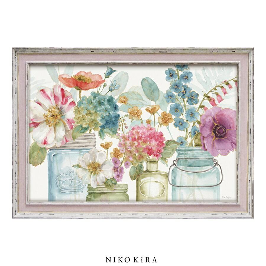 リサ オーディット レインボー シード フラワー 絵画 インテリア 油絵