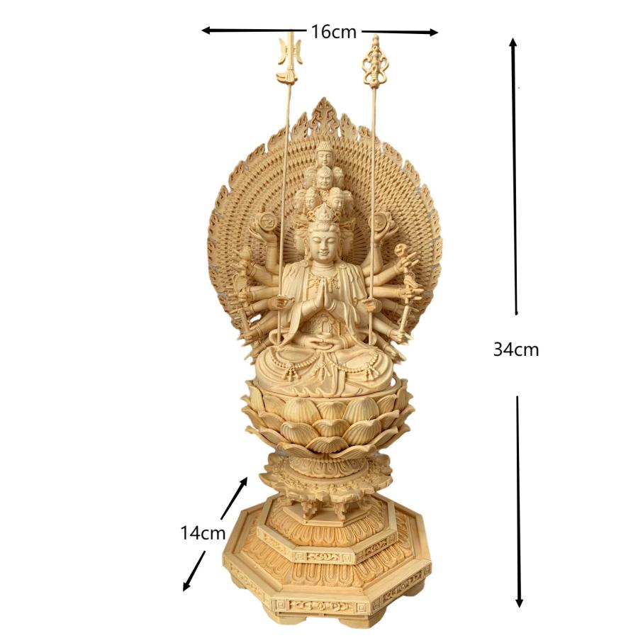 仏像 千手観音 千手観音像 十一面千手観音 十一面千手千眼観音 檜木