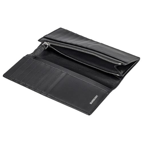 BURBERRY（バーバリー） 長財布 メンズ ネイビー チェック＆レザー