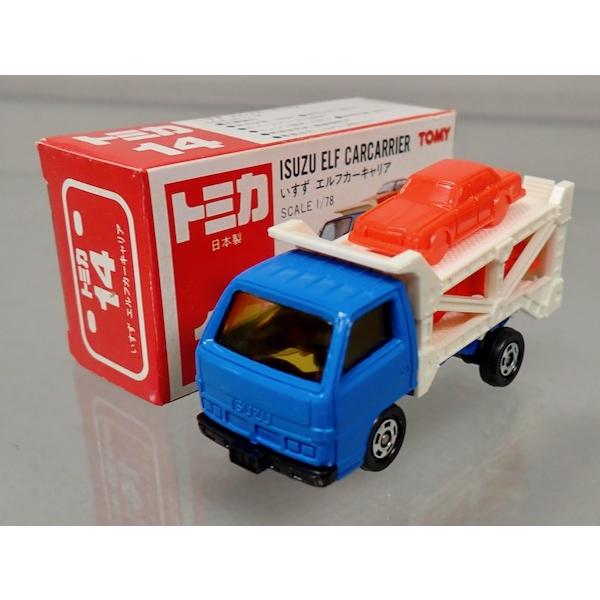 トミカ [新品] 日本製 14-3 いすゞ エルフ カーキャリア : シュー