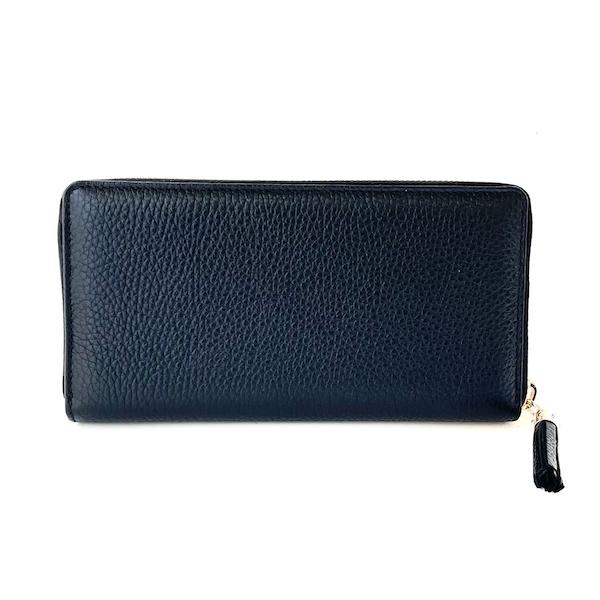 GUCCI（グッチ） ソーホー ラウンドジップ 長財布 ブラック【新品 正規