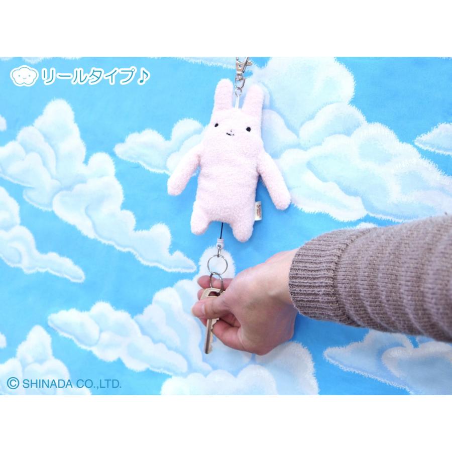 シナダ フモフモさん ぬいぐるみ リールキーチェーン もぐぐ 茶
