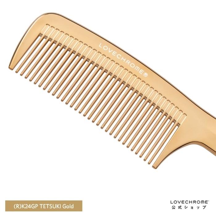 LOVECHROME（ラブクロム） 公式 (R)K24GPテツキ ゴールド 美髪コーム