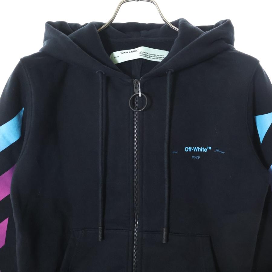 OFF-WHITE オフホワイト 18AW Zip Up Hoodie グラデーション ジップ