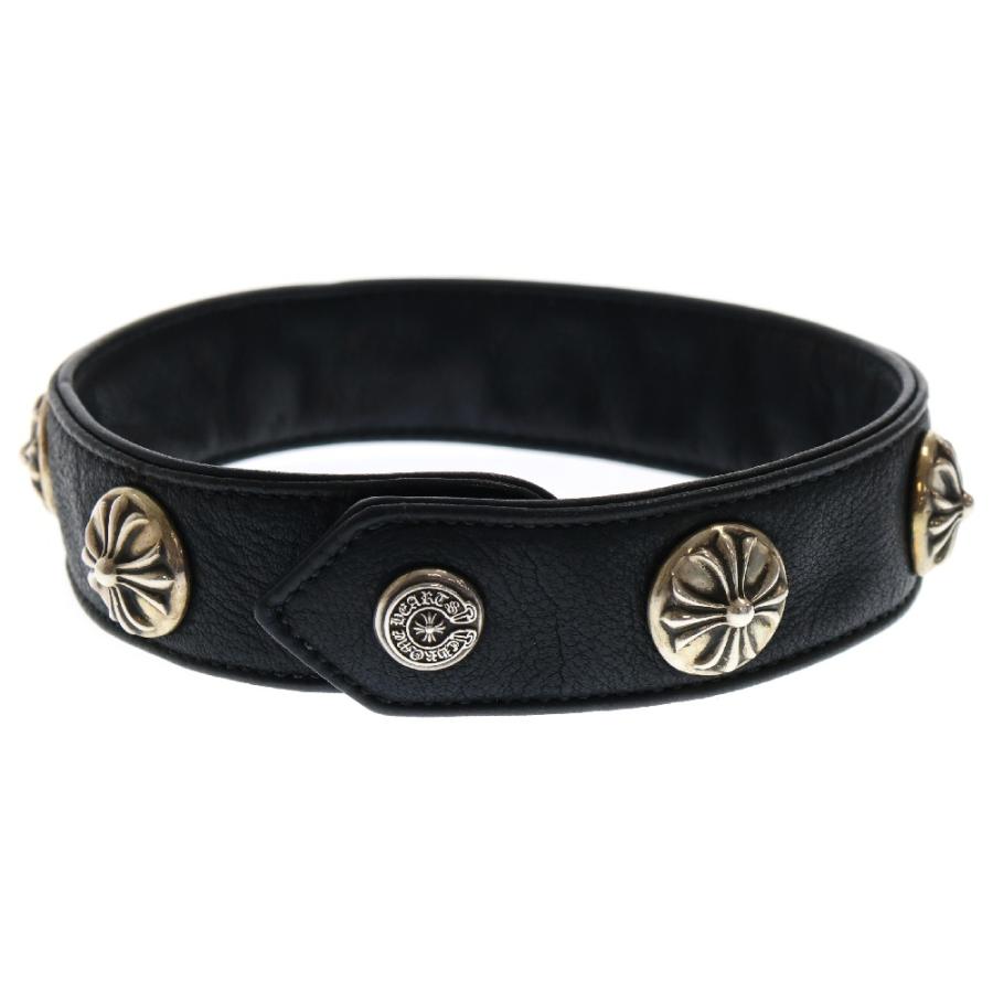 CHROME HEARTS（クロムハーツ） スクロールボタン クロスボール レザー
