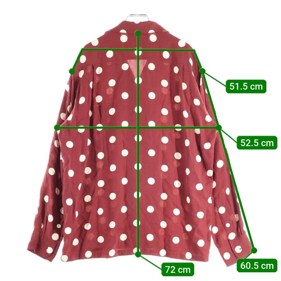 WACKO MARIA（ワコマリア） 23SS DOTS HAWAIIAN SHIRT L/S ドット柄 胸