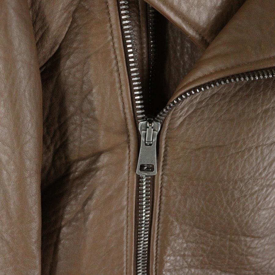 GUCCI（グッチ） ラムレザー ムートンダブルライダースジャケット