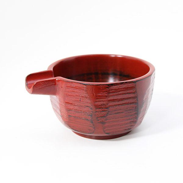 片口 木製 漆器 はつり 根来 漆塗り 250ml 酒器 日本酒 鉢 小鉢 ボウル