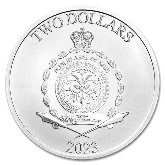 純銀コイン ミッキー＆ミニーマウス ハート銀貨 1オンス 2023年製