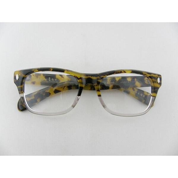 tsetse×甚六作 TCL-006-6 メガネフレーム べっ甲 伊達 眼鏡 レトロ