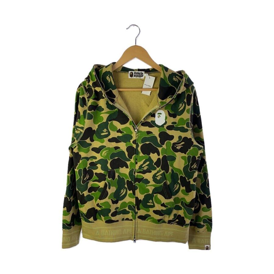 A BATHING APE◇ジップパーカー/M/コットン/GRN/カモフラ