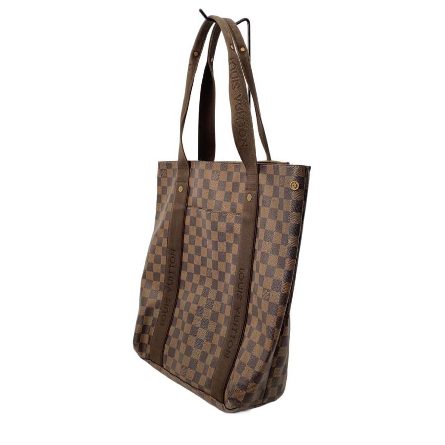 LOUIS VUITTON◇カバ・ボブール_ダミエ・エベヌ/PVC/BRW : セカンド