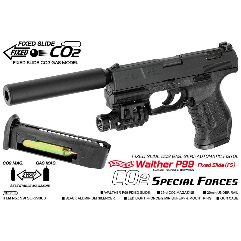 MARUZEN（マルゼン） CO2固定スライドガスガン ワルサーP99FS