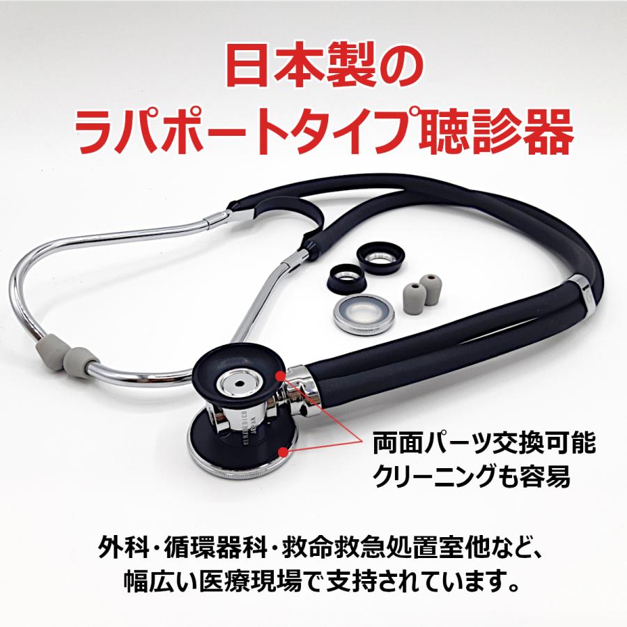 ケンツメディコ 聴診器 マルチスコープ 刻印付 本革ネームタグセット